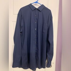 Van Heusen Men's Navy Blue Shirt